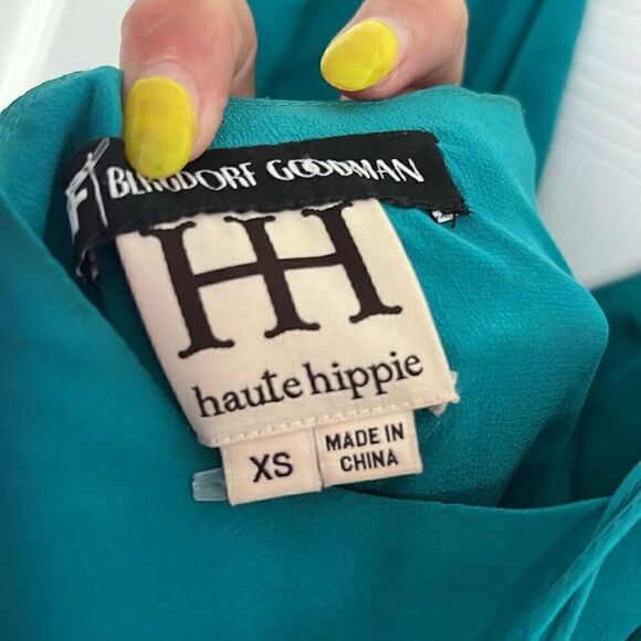 Haute Hippie Maxi Dress - Aqua Color Striped Like New - Size XS - Picture 6 of 6